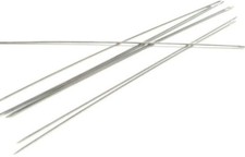 Perlen Nadeln Fädelnadeln Aufreihnadeln 120mm lang 0,45/0,60mm 10 Stück SERAJOSY