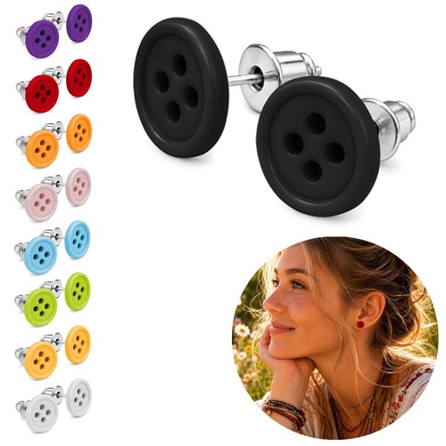 Rockabilly ohrstecker knopf - rockabilly-ohrstecker,
