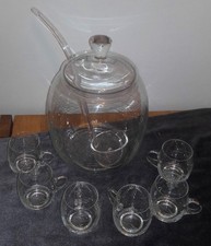 Bowle Set Glas, Topf, Deckel
