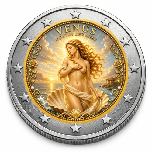 Euro farbmünze venus - farbmünze,