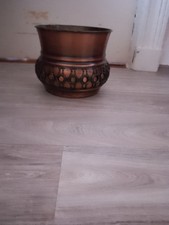Vintage Blumentopf Pflanzenschale Kupfer 60/70jahr Alt