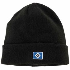 HSV Mütze Hamburger SV Strickmütze HSV Logo schwarz HSV Fanartikel Einheitsgröße