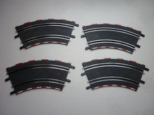 Carrera Go 61617, 4 x Kurve 2-45°, Klick, keine Verbindungszapfen ab, gebraucht.