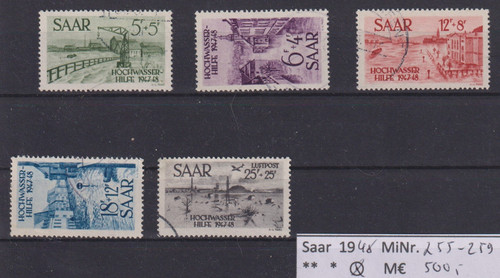 Saarland 1948 255 - 1948, 255-259