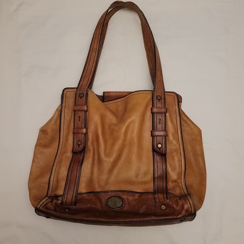 Fossil brown leather - leather, tone