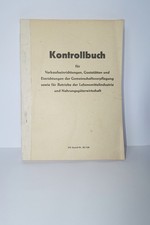 original DDR HO (Handelsorganisation)  Kontrollbuch Hygienebuch Mitropa Ostalgie