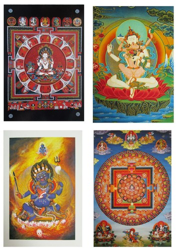 Postkarten tibet nepal mandala - postkarten,