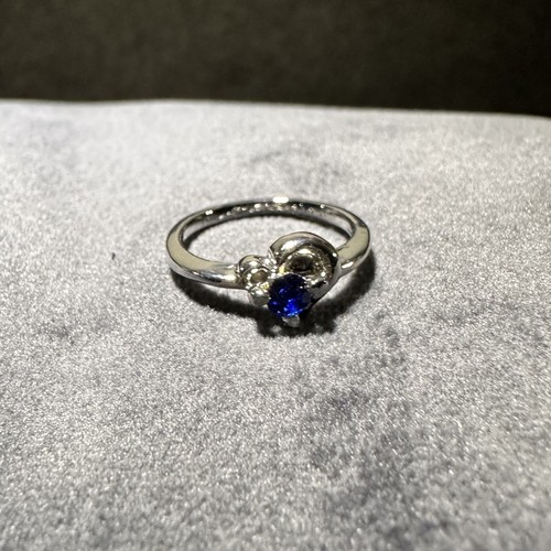 Versilberter damenring mit - versilberter,