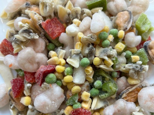 Paella mix mit mais erbsen - paella,