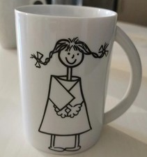 Wächtersbach Skandal Art Werk Henkelbecher Tasse S/W Die Schüchterne Höhe 10,5cm