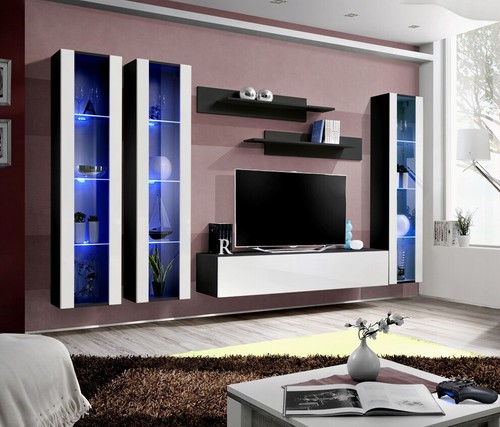 Anbauwand wohnwand wohnzimmer - anbauwand,