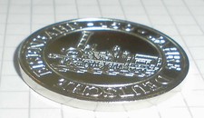 medaille 150 jahre deutsche eisenbahn / bundesadler andenken jubiläum eisen bahn