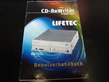LIFETEC CD-ReWRITER LT9340/intern BEDIENUNGSANLEITUNG BENUTZERHANDBUCH   25374