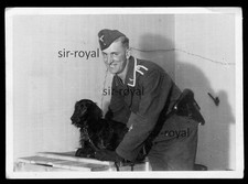 Wesel 1940 - Luftwaffe Soldat mit Cocker Spaniel Hund Seppl - WK2 Foto 10x7cm