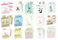 3 tlg. Baby-Bettwäsche Set 100x135 cm Kinderbettwäsche Spannbettlaken 70x140 cm