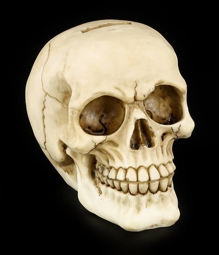 Totenkopf spardose gieriges - totenkopf,