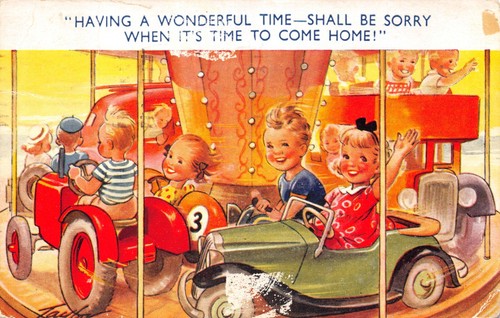 Bamforth seaside kiddy - seaside,