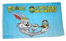 Flagge fahne frohe ostern - fahne,