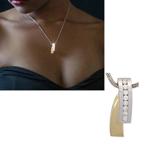 Diamant anhänger 585 echt - anhänger,