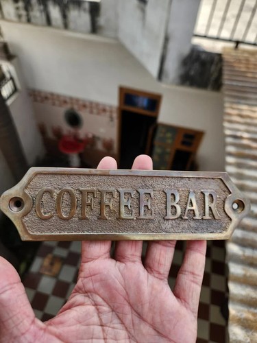 Kaffee bar schild metall tür - metall,