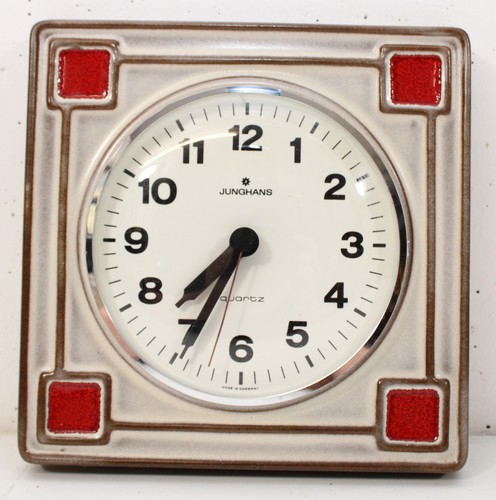 70er junghans keramik - keramik, wanduhr