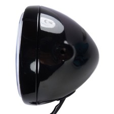 Motorrad Haupt Scheinwerfer schwarz groß mit seitlicher Befestigung E geprüft