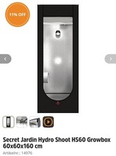 Secret Jardin Hydro Shoot HS60 R2.00 (60x60x160cm) Growzelt Gewächshaus Zuchtbox