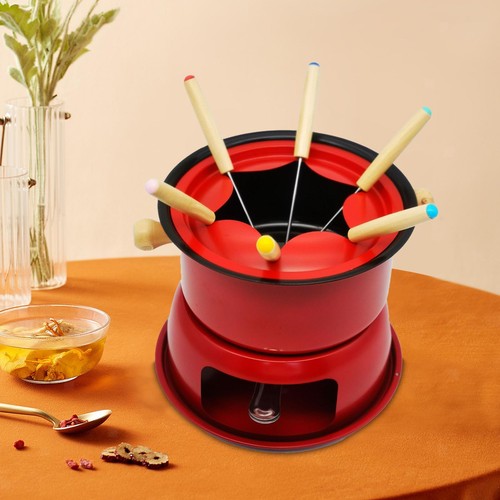 Gusseisen-Fonduetopf-Set