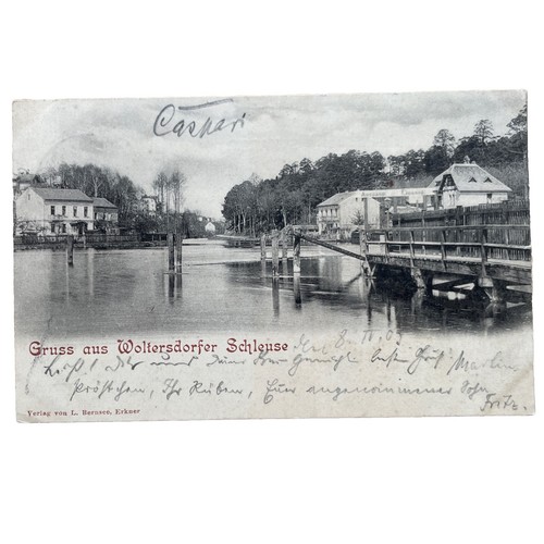 Postkarte woltersdorf schleuse - postkarte,