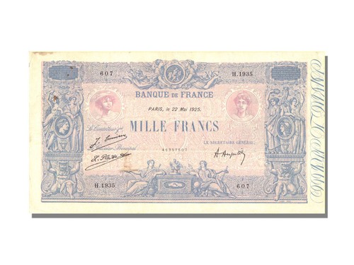 Geldschein frankreich 1000 - geldschein,, frankreich,
