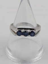 Eleganter Silberring 0,925 Sterlingsilber Saphire Gr,53