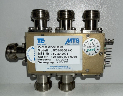 Mts koaxrelais ro5 52g81 - mts, te