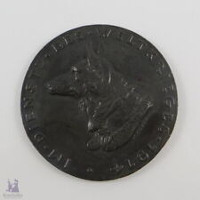 Deutscher Schäferhund im Weltkrieg 1914, Nachguss von Karl Goetz (2440EB)