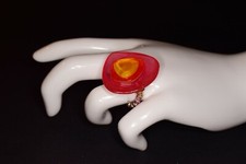 Acrylring "Lalo Orna", Größe dehnbar, reine Handarbeit