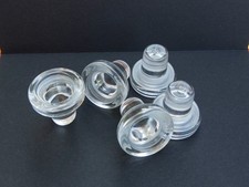 5 Glasstöpsel Flaschenverschluss aus Glas, Glaskorken mit Silikondichtung 18,5mm