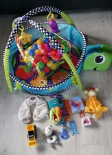 Baby Spieldecke Bällebad Klapper Auto Lamaze 100 Bälle