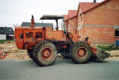 Lkw foto bagger orange q2io - foto, #q2io