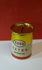 Original alte ESSO Spardose Werbefigur Blechdose Öldose Rarität
