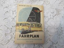 1957 Fahrplan VEB Verkehrsbetriebe der Stadt Dresden / mit Liniennetzplan