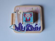 Hape Baby Buch Motorik Holz Bilderbuch mit Steckwürfel