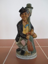 Alte Figuren Flasche handbemalte Keramik von 1970 Top Zustand