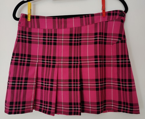 Rock pink schwarz kariert - m,