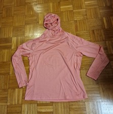 Funktionsshirt Sportshirt Longsleeve mit Kaputze Lachsfarben Gr L Neu