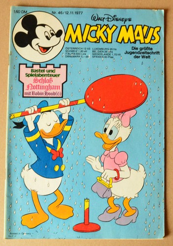 Micky maus beilage schloß - beilage,