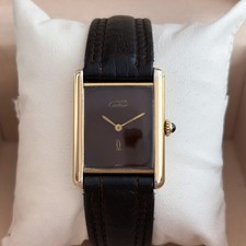Cartier tank vermeil large - vermeil,