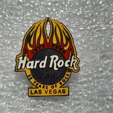 HARD ROCK CAFE LAS VEGAS - 25 YEARS OF ROCK - YELLOW FLAME - NEEDLE - NO PIN !!