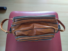 Kamera Leder Tasche gepolsterte Umhängetasche mit viel Raum für Zubehör -vintage