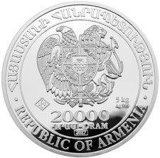 Eine Silbermünze 5kg ARCHE