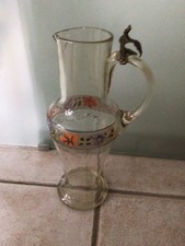 Alter Krug ,Glas 34 cm hoch
