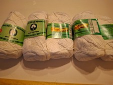 Wolle Rödel, 5x50gr, Baumwolle, weiß. - w13-